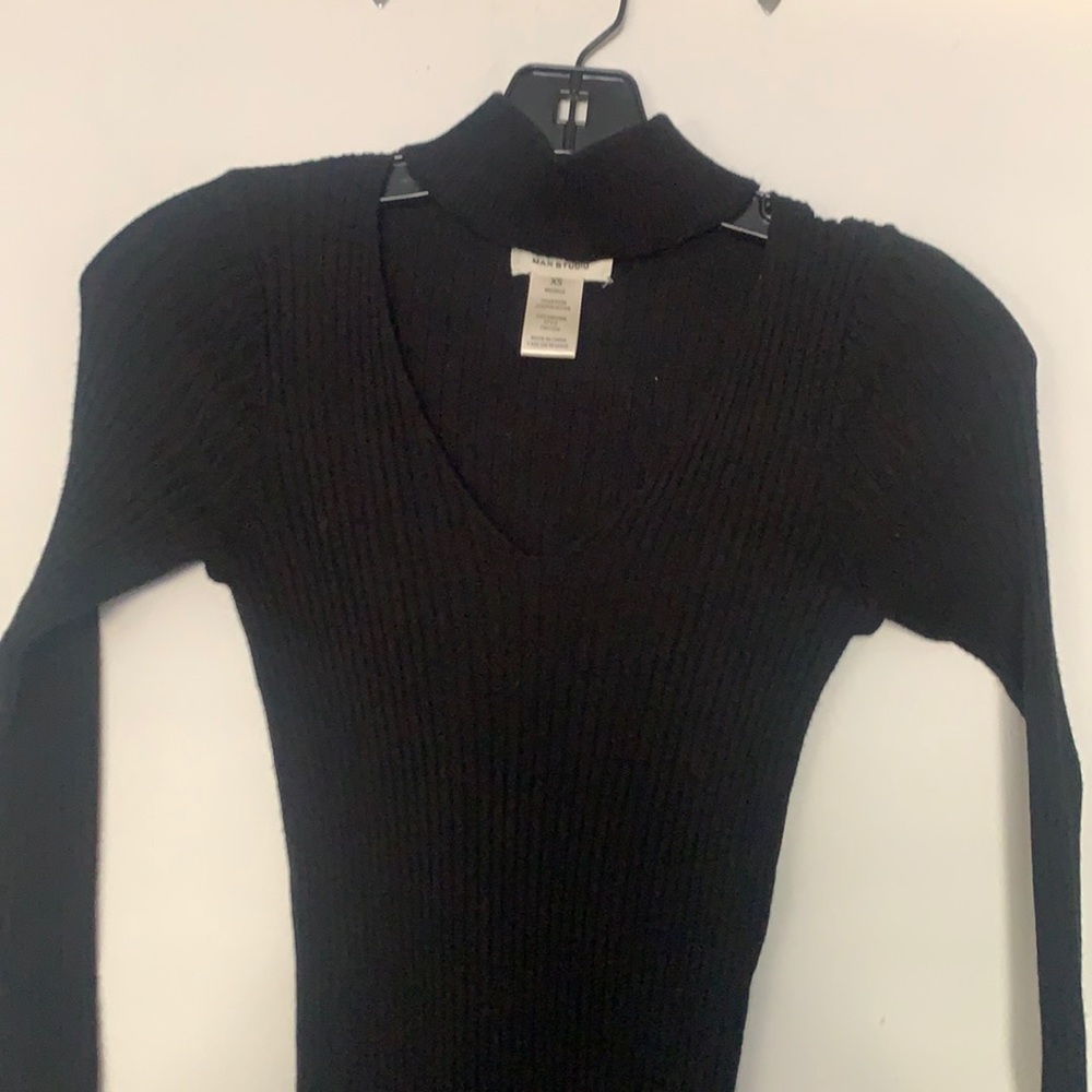 Max Studio XS Black Dress